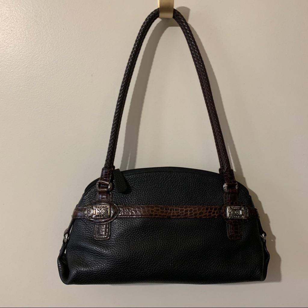 Brighton Black Pebbled Leather Purse